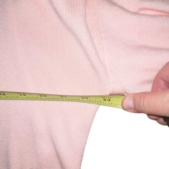 Women's New Directions Pink Short Flutter Sleeve Sweater - Picture 11 of 11